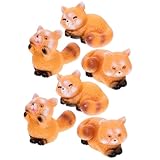 Figurines Miniatures De Petit Panda: Ces statues miniatures mesurant environ 1,14 x 0,75 x 0,39 pouces sont conçues pour offrir une décoration adorable et réaliste, idéales pour les micro-paysages, les bureaux ou les tableaux de bord de voiture