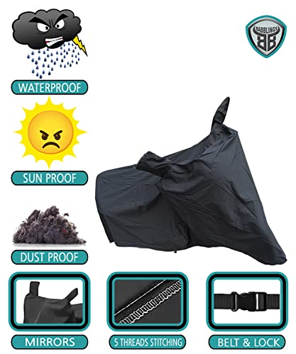 Image of RE Bullet Classic 350 2026 | 2025 | 2024 Onwards Waterproof Bike Body Cover | Snow + Sun & Dust Protection Easy to Clean + Belt with Lock