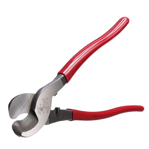 Klein Tools 63050 Cable Cutter, Made in USA, Heavy Duty Cutter for Aluminum, Copper, and Communications Cable