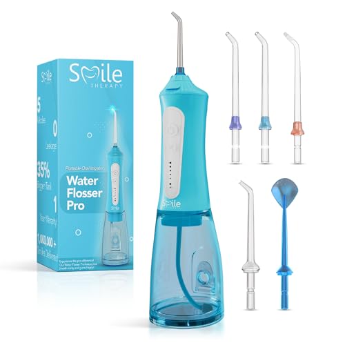 Smile Therapy Water flosser for Teeth Removes Plaque & Debris 5 Modes
