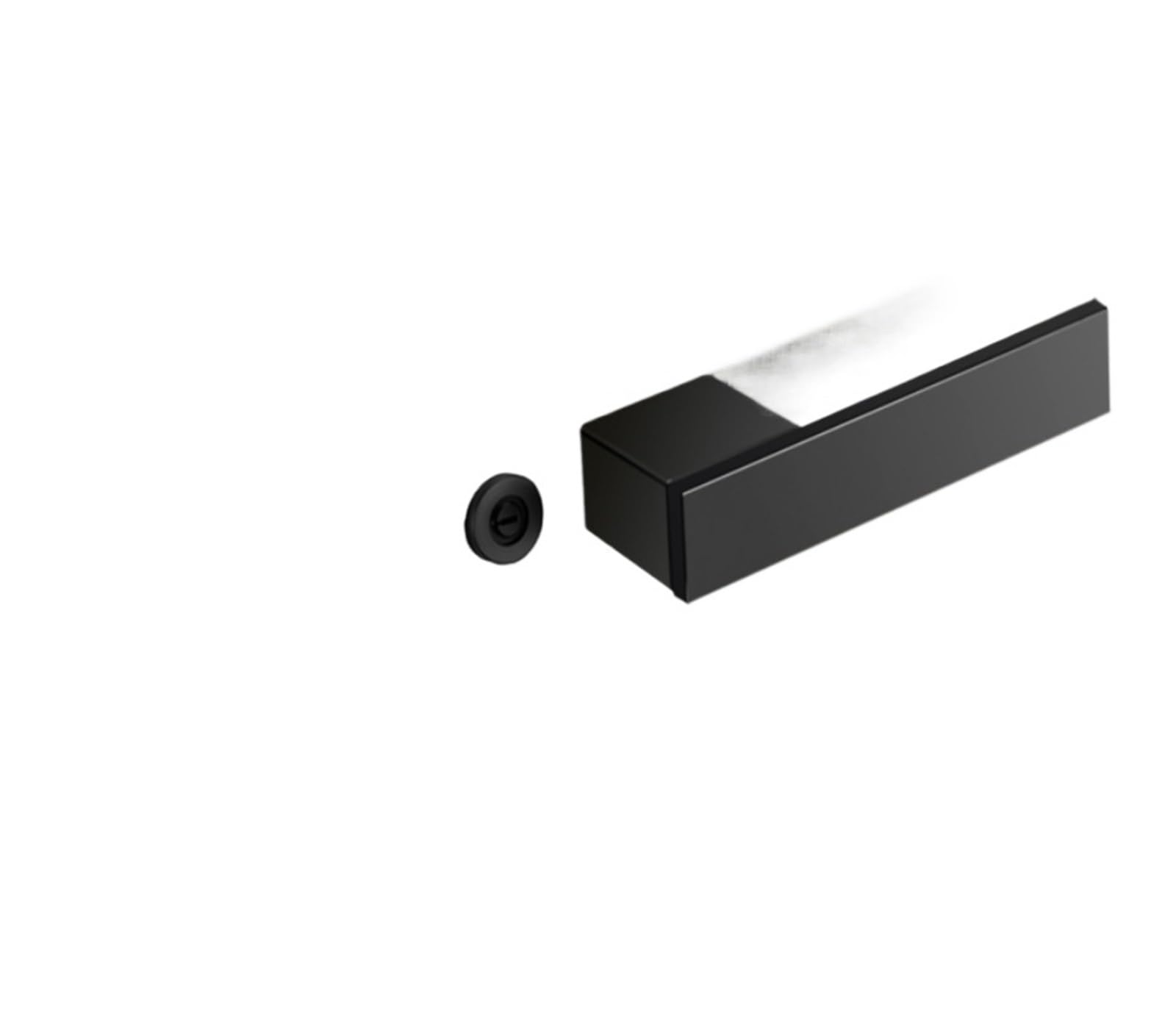 Cerradura magnética silenciosa con llave para puerta de dormitorio de madera en gris y negro