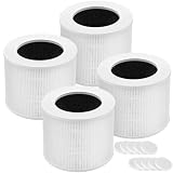 4-Pack Core Mini Filter Compatible with LEVOIT Core Mini Air Purifie-r, 3-in-1 H13 HEPA High-Efficiency Activated Carbon Pre-filter for LEVOIT Core Mini Replacement Filter