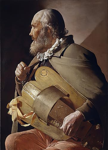 Impression sur toile de maître Georges De La Tour, décoration murale haut de gamme 60x90