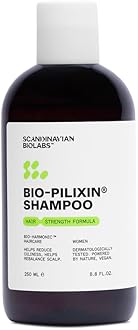 Bio-Pilixin® Hair Strength Shampoo For Women | Strengthens Hair, Eliminates Greasiness, Balances Scalp, Dermatologically Tested, Made in Denmark, 250 mL / 8.8 Oz