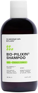 Scandinavian Biolabs Bio-Pilixin® Champú Mujer – fortalece y nutre, reduce la grasa, equilibra el cuero cabelludo, aroma a eucalipto, testado dermatológicamente, 250 ml