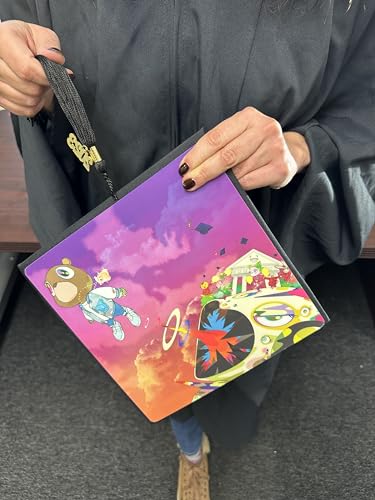 Image of Tassel Toppers Graduation Cap Topper - Album Cover-Inspired Design Hat Accessory, Waterproof & Lightweight, Patented Unique Design, Made in USA, Adhesive Included