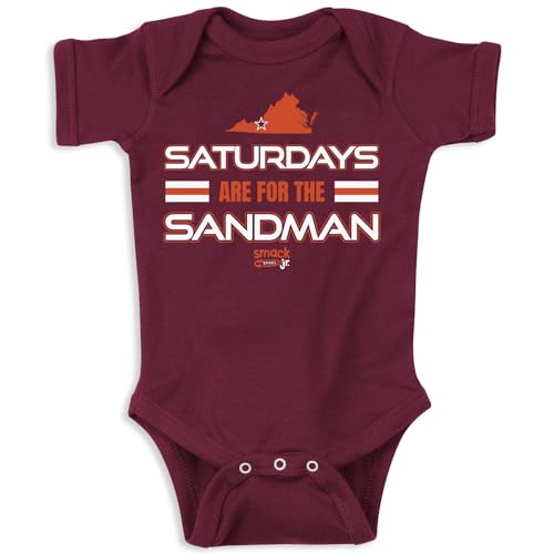Saturdays Baby Apparel Baby Apparel for Va Tech College Fans (NB-18M) (Maroon Onesie, 18 Months)