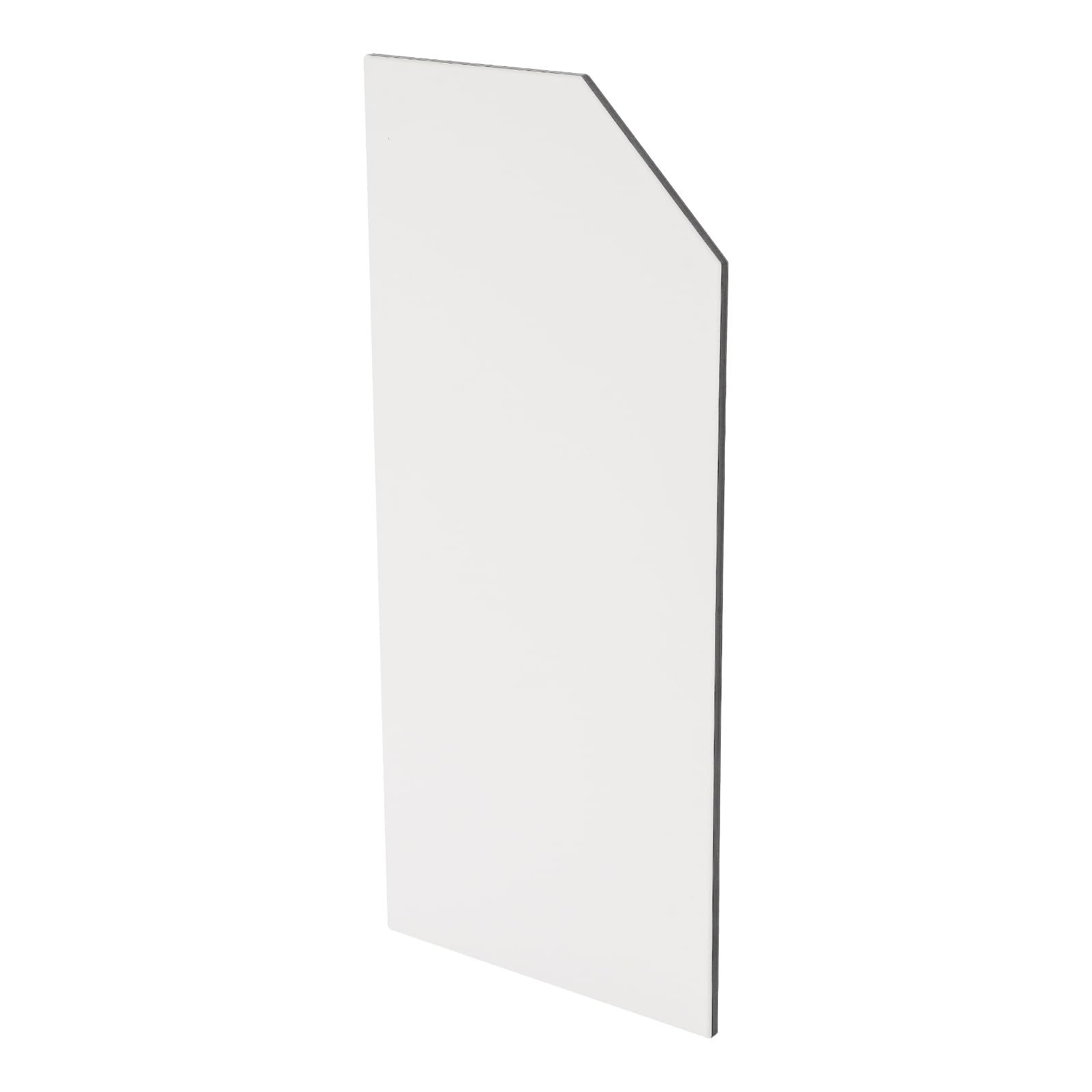 WOQLIBE Urinal Trennwand Toilettenabtrennung, 40 × 90cm Wandmontage Männer Urinal Trennwand, Urinal Trennwand Trennwand für Toiletten in Kinos, Hotels, Einkaufszentren, Bars (Abgeschrägter Winkel)