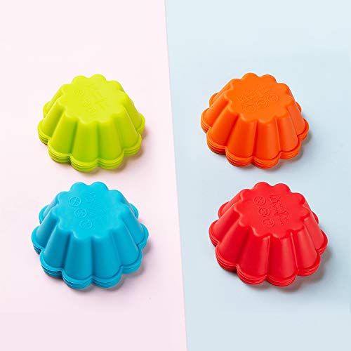 Webake Silicone Baking Cups Cupcake Liners Muffin Tin, 3 Inch Brioche Molds Pack Of 12 #TOP7