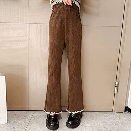 Girls Flare Leggings Kids Elastic High Waisted Bell Bottoms Pants Stretchy 𝐁ootcut Yoga Pants Full Length Pant4