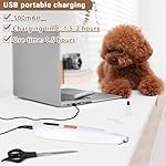 Hundeschermaschine,Pfotentrimmer für Hunde,Pfotentrimmer Mit LED-Licht,paw trim pro Hunde Haarschneidemaschine,Superleise, Elektrische Für Hunde Katzen,Pfoten, Augen,Ohren,Gesicht, Körper – Bild 4