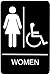 Headline Sign 9005 ADA Wheelchair Accessible Women