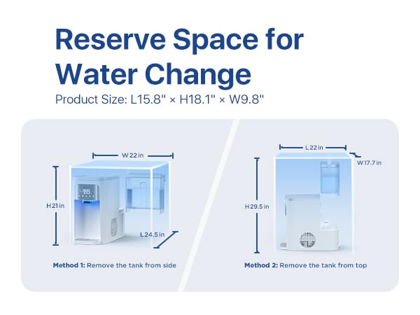 Miniatura 9 de NOVETE Filtro de agua de ósmosis inversa para encimera, agua fría UV de hasta 32 , certificado NSFANSI 4258, 41 puro para drenar, no necesita
