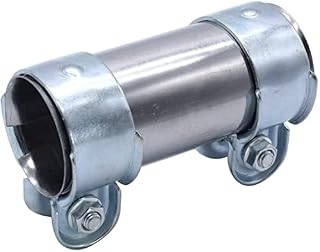 1 PC SHLPDFM Exhaust Clamps Exhaust Pipe Sleeve Connector Stainless Steel 45 mm x 125 mm Clamp 173605 1556171 Compatible with Opel Agila 2000-2007 Opel Corsa B 1993-2000