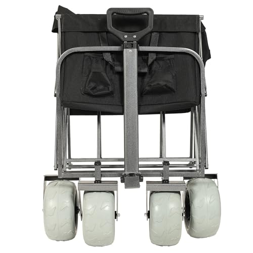 Carretilla plegable Blake Folding Beach Rider, para exteriores, todoterreno, camping en playa, vehículo portátil para transporte de carga miniatura 2