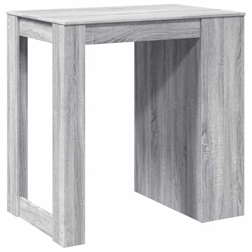 Table de bar gris Sonoma 102x70 cm table à manger haute et stable - 8