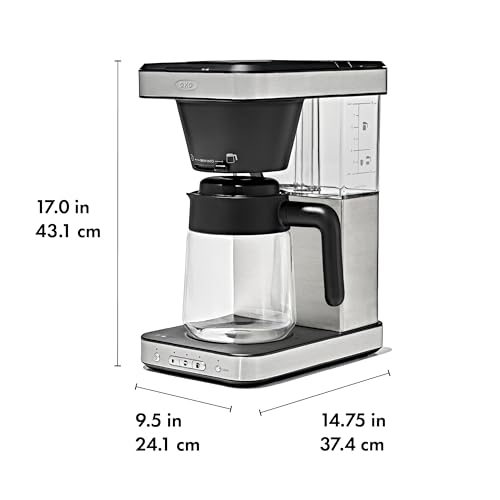 Image of OXO Brew 8-Cup Coffee Maker with Podless Single-Serve Function and Glass Carafe