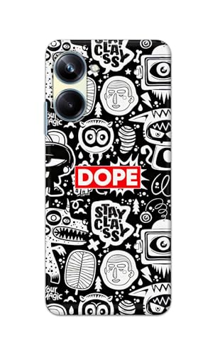 Image of Printed Hard Back Cover Case for Realme 10 Pro 5G Back Cover (Mixed Cartoons) -1111
