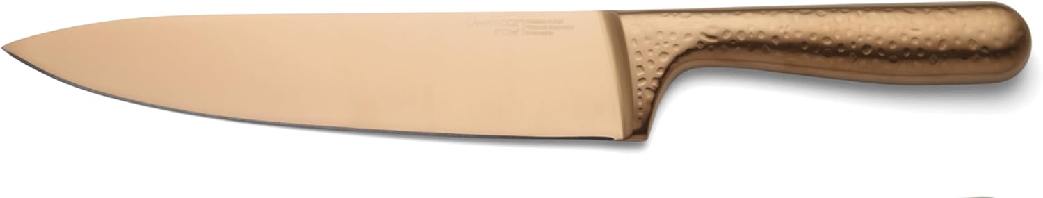 Cambridge Silversmiths Rame Hammered Copper 12-Piece Cutlery Set with Block