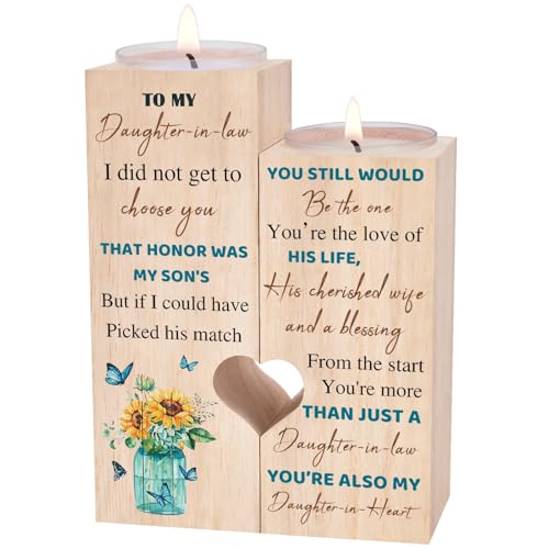 Daughter in Law Gifts - Candle Holders, Birthday Gifts from Mother in Law