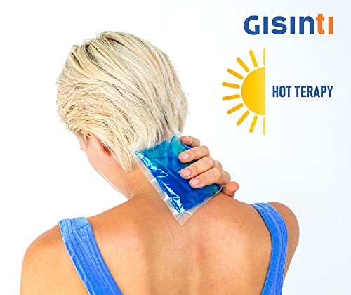 Gisinti Poche de Glace Réutilisables Effet Chaud Froid Poche de Gel Réutilisables pour Micro Onde & Congelateur + Pochette en tissu (5 pièces) – vue 6