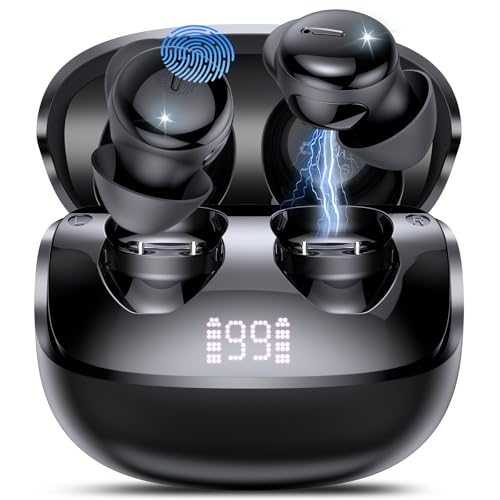 Sleep Earbuds Bluetooth 5.4 in Ear Light-Weight Headphones with Sleep Mode and White Noise, 48H Mini Sleep Ear Buds Small Design for Side Sleepers, Clear Calls, Sleep Earphones for Relaxing/Focus