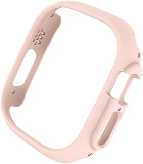 DAVNO Funda mate para Apple Watch Series 7/8 de 41 mm y 45 mm, carcasa protectora rígida de policarbonato para iWatch Series 8 Pro/Ultra de 49 mm (color: rosa, tamaño: 45 mm para la serie 8)