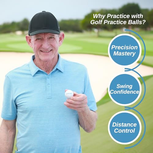 Haney University Hank Haney'S Soft Golf Balls - Wiffle Golf Balls 24 Pack - Golf Practice Equipment Including Haney University Access To Perfect Your Swing - Ideal For Indoor And Short Game Practice thumb #1