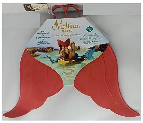 Mahina Mermaid Kids MerFin Classic Swim Mono-Fin Costume Small Coral