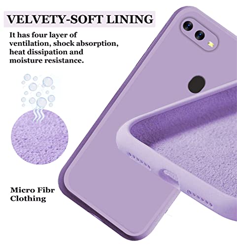 Image of A rtistque Back Cover Case for Oppo A7 / Oppo A5s with Camera Protection | Shockproof TPU | Stylish Protective Design | Slim Fit | Ultra Matte | Oppo A7 / Oppo A5s Back Cover - Purple