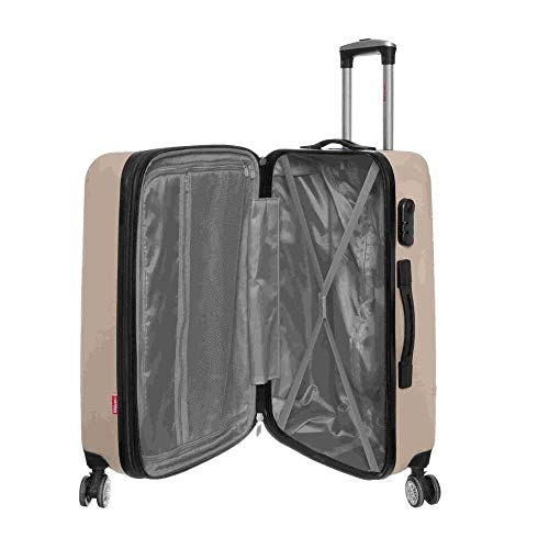 Conjunto De Mala Viagem Rodinhas Giro 360º Expansível Wilson Dourado