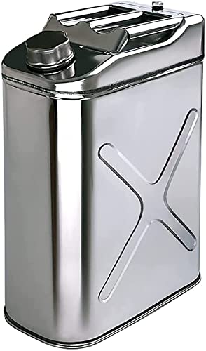 Portable Fuel Container 5,10,15,20 Litres 304 Stainless Steel Fuel Tank Container for Liquids Petrol Diesel (Size : 10L)