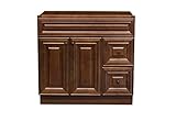 Green Leaf New Maple Walnut Single-Sink Bathroom Vanity Base Cabinet 36" Wide x 21" Deep MW -V3621D