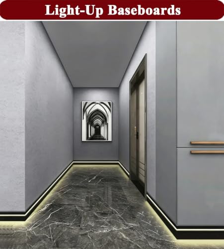 Iluminación LED para Zócalos de Aluminio con Difusor de Suelo Indirecto 3