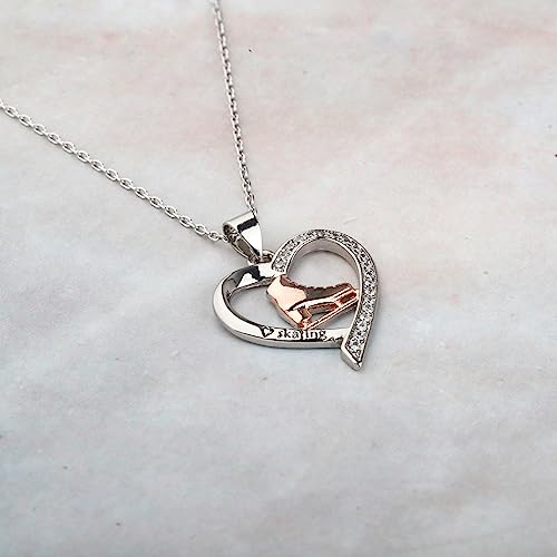 Patin à glace collier pendentif argenté bijou patinage - 7