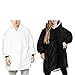 Oduo Oversize Hoodie con Felpa, Color sólido Usable Bolsillo Bata Manta Sudadera...