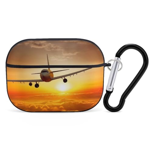Airpod Pro ��2����/��1����p ���v���̔�s�@ �P�[�X�J�o�[ �ϏՌ��ی�P�[�X �L�[�`�F�[�������O�t�� ���h�~ �n�[�h PC �t���h���b�v�w�b�h�z���P�[�X �j�����p �u���b�N
