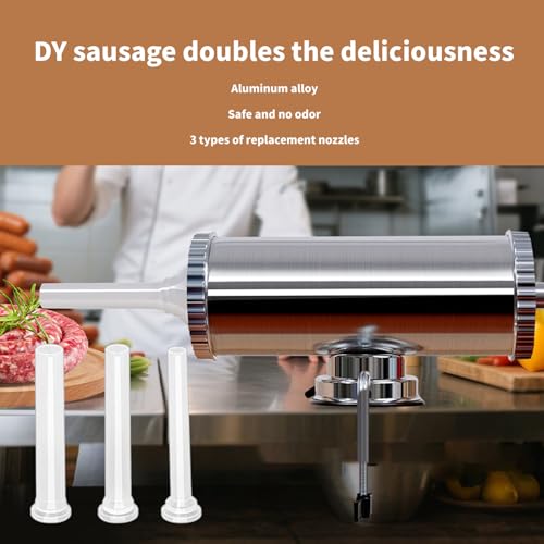Embutidor manual de carne pequeño para Frankfurter y uso doméstico limpio 4