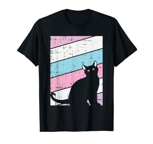Black Cat Intersexual Pride Kitten Lover LGBT-Q Proud Ally T-Shirt
