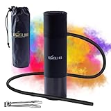 ROSLHG Car Hookah,Hookah Set Portable Black Cup Hookah,Portable Hookah for Travel, Hookah set with Everything,Easy Assemble & Storage Hookah Set with Portable Bag.
