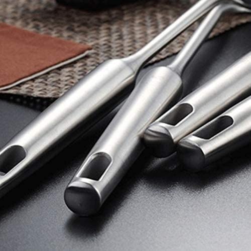 Set di Utensili da Cucina per lavastoviglie Set Utensili da Cucina in Acciaio Inox 304 Utensili da Cucina con Manico Lungo spatola mestolo Utensili da Cucina