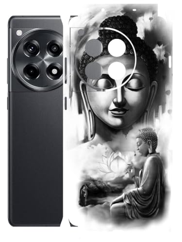 Image of AtOdds - Full Body Back Screen Guard Protector Film - Lamination Wrap Skin Sticker Compatible with ONEPLUS 12R (5G) | Scratchproof Matte Finish (Buddha)