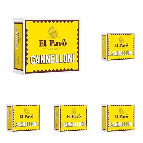 El Pavo · Canelones Classic, 20 Placas · 125 Gramos (Paquete de 5)