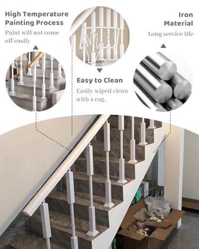 Balaustrada de hierro forjado minimalista para escaleras y pasillos mini 4