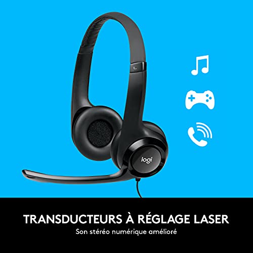 Logitech HD Pro C920 webcam Full HD et micro-casque USB noir antibruit - 5