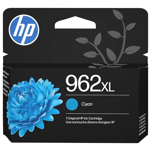 HP 962XL Cyan High-yield Ink Cartridge | Works with HP OfficeJet 9010 Series, HP OfficeJet Pro 9010, 9020 Series | Eligible for Instant Ink | 3JA00AN