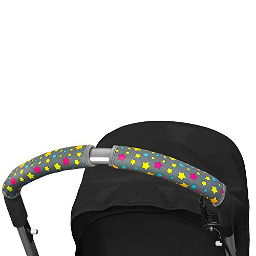 Choopie CityGrips Single Bar Grip Handle Covers for Stroller/Pram/Buggy Handlebars, Broadway Stars, Large