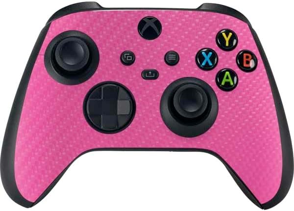 Skinit Decal Gaming Skin Compatible with Xbox Series X Controller - Silver Carbon Fiber Specialty Texture Material Design