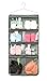 NIMES Durable Hanging Closet Underwear Sock Bra Stocking Organizer Dual-Sided Accessories Storage with 16 Large Clear Pockets (Grey)