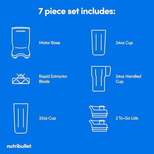 nutribullet Ultra 1200W Personal Blender for Smoothies Shakes & Protein - Quietest Single Serve Blender with Titanium Coated Blades, 3 BPA-Free Cups (32oz + 24oz), To-Go Lids, Dishwasher Safe by NutriBullet - Image 7